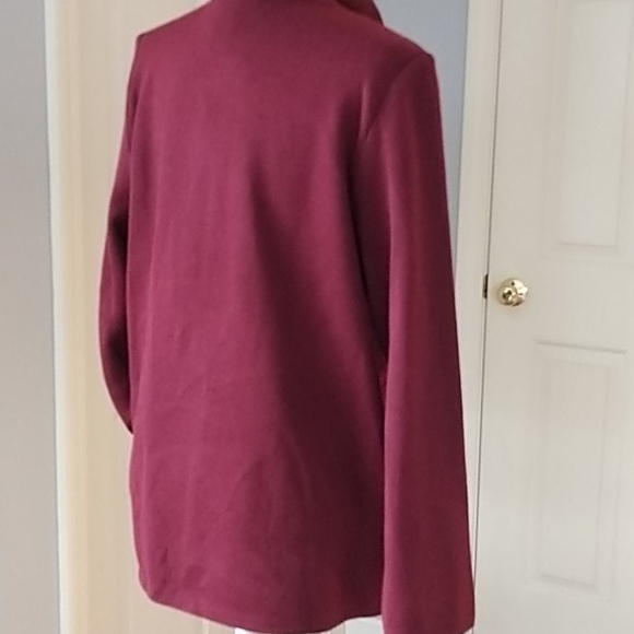 Dialogue 💯 leather &  knit Sweater/Jacket Sz M - Picture 11 of 12